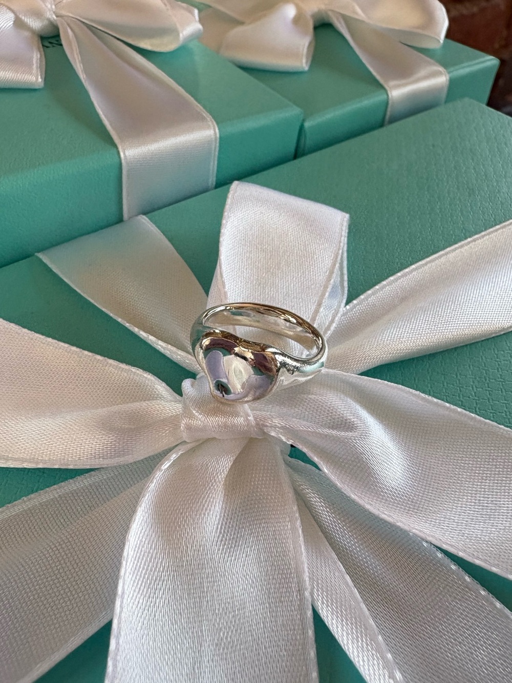 UNOPENED Tiffany Sterling Silver Heart Ring NEW